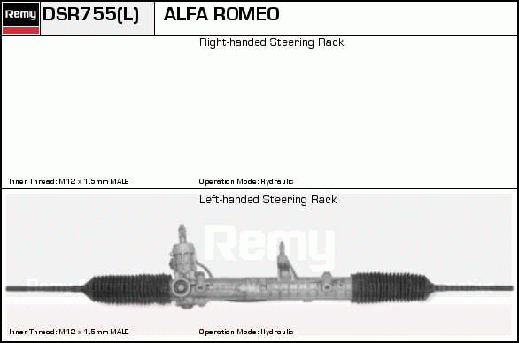 Crémaillière de direction Remanufactured REMY (Multiline)