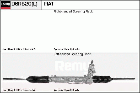 Crémaillière de direction Remanufactured REMY (Multiline)