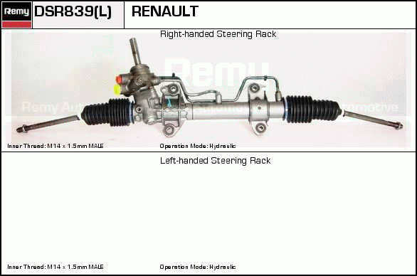 Crémaillière de direction Remanufactured REMY (Multiline)