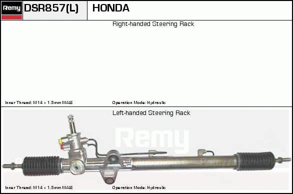 Crémaillière de direction Remanufactured REMY (Multiline)