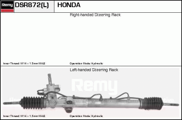 Crémaillière de direction Remanufactured REMY (Multiline)