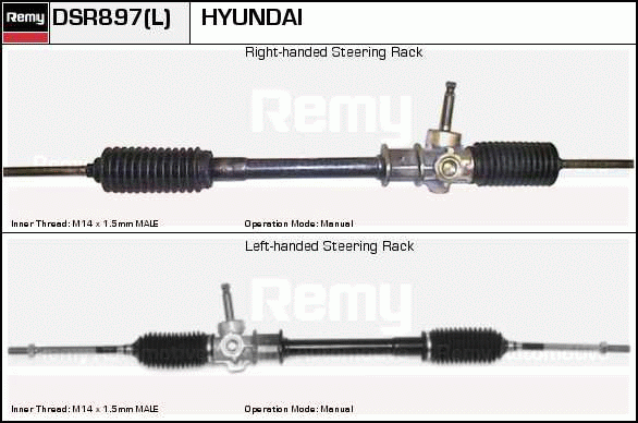 Crémaillière de direction Remanufactured REMY (Multiline)