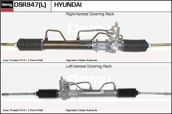 Crémaillière de direction Remanufactured REMY (Multiline)