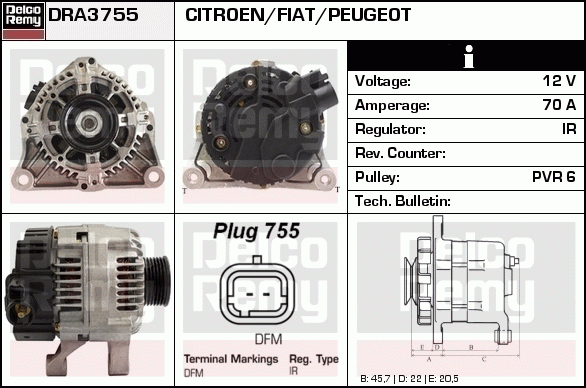 Alternateur Remanufactured REMY (Light Duty)