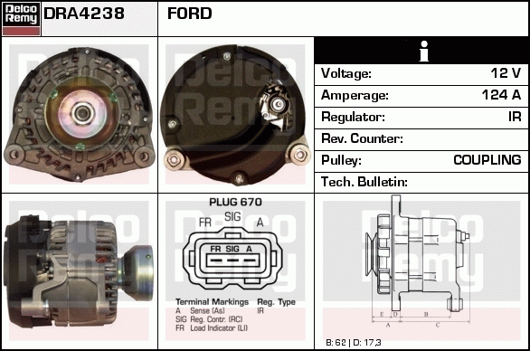 Alternateur Remanufactured REMY (Light Duty)