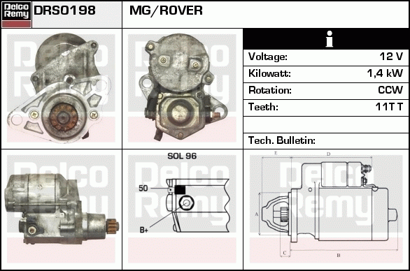 Démarreur Remanufactured REMY (Light Duty)