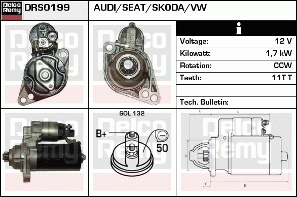 Démarreur Remanufactured REMY (Light Duty)