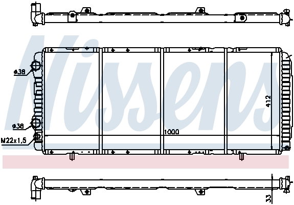 Radiateur 694392 pour Peugeot Boxer Camionnette