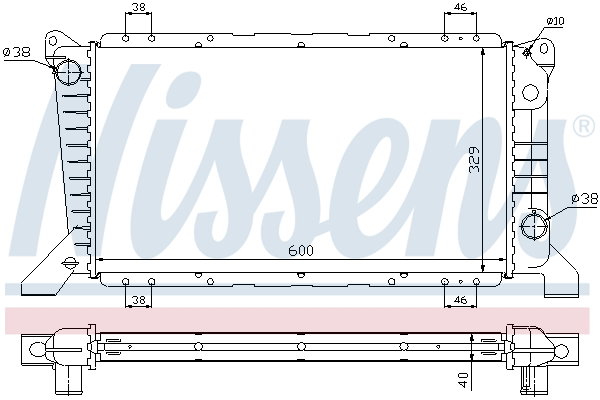 Radiateur 62241A pour Ford Transit Camionnette