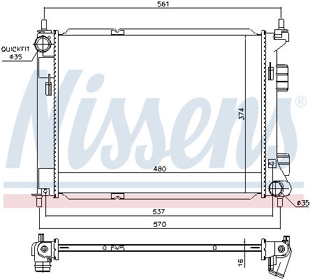 Radiateur, refroidissement du moteur