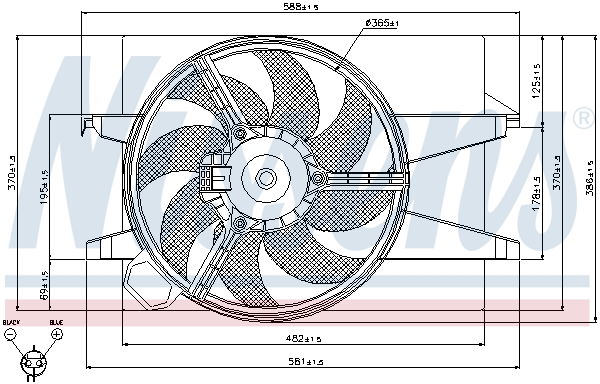 Ventilateur, refroidissement du moteur