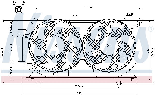 Ventilateur, refroidissement du moteur