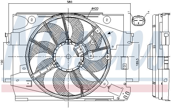 Ventilateur, refroidissement du moteur