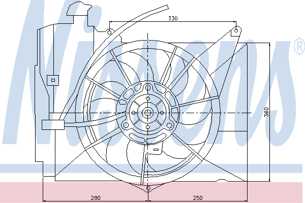 Ventilateur, refroidissement du moteur