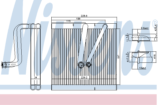 Evaporateur climatisation