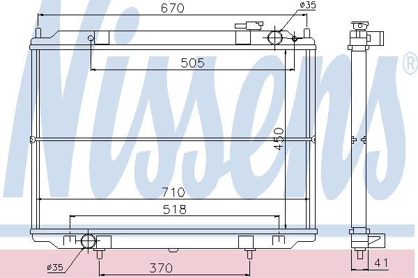 Radiateur, refroidissement du moteur