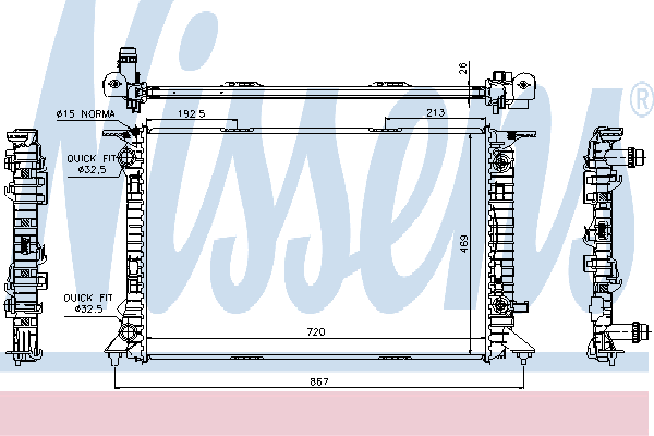 Radiateur, refroidissement du moteur