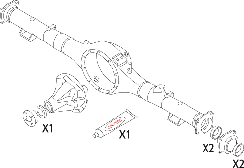 Jeu de joints d'étanchéité, différentiel