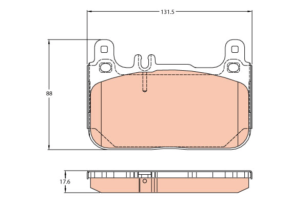 Kit de plaquettes de frein, frein à disque