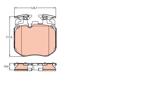 Kit de plaquettes de frein, frein à disque