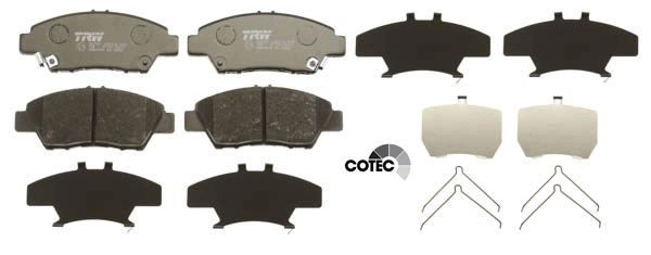 Kit de plaquettes de frein, frein à disque COTEC