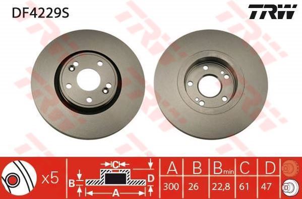 Disques de frein (à  l'unité)