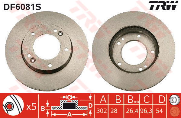 Disques de frein (à  l'unité)