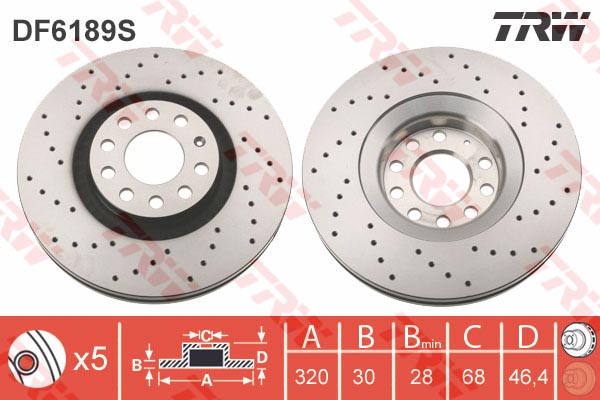 Disques de frein (à  l'unité)