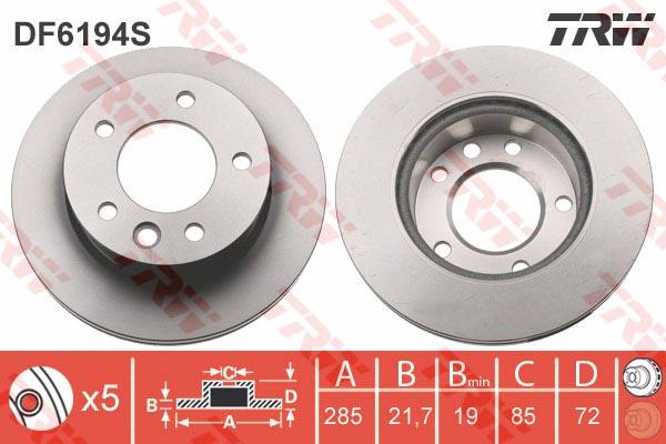 Disques de frein (à  l'unité)