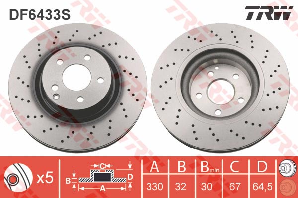 Disques de frein (à  l'unité)