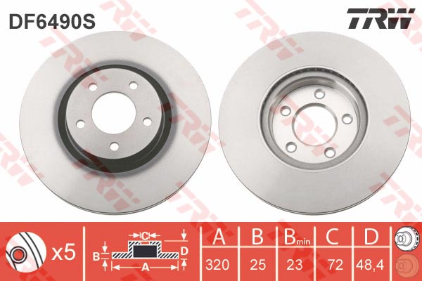 Disques de frein (à  l'unité)