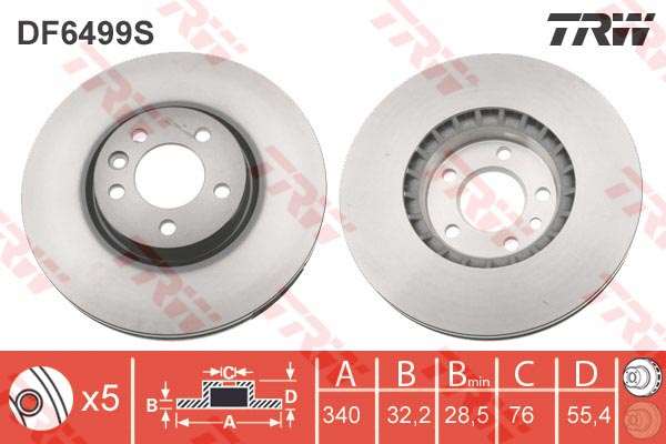 Disques de frein (à  l'unité)