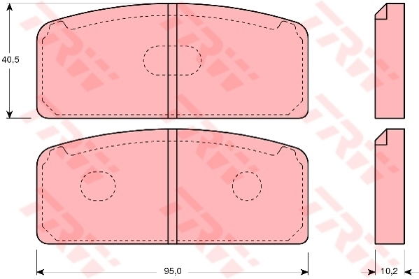 Kit de plaquettes de frein, frein à disque