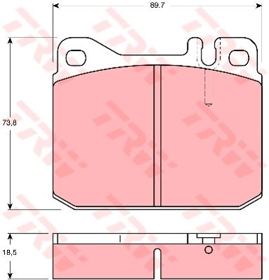 Kit de plaquettes de frein, frein à disque