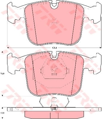 Kit de plaquettes de frein, frein à disque