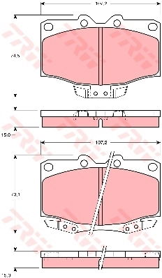Kit de plaquettes de frein, frein à disque