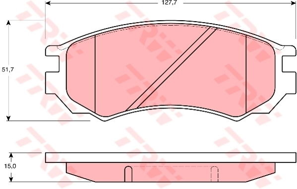 Kit de plaquettes de frein, frein à disque