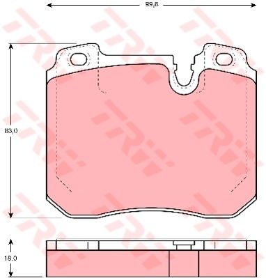 Kit de plaquettes de frein, frein à disque