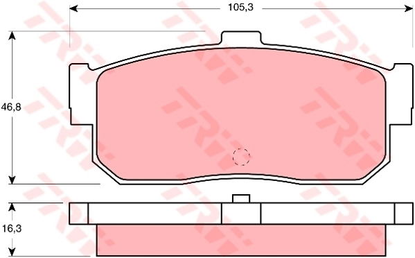 Kit de plaquettes de frein, frein à disque