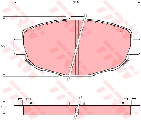 Kit de plaquettes de frein, frein à disque