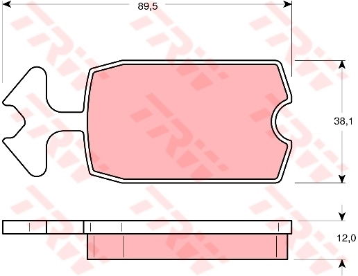 Kit de plaquettes de frein, frein à disque