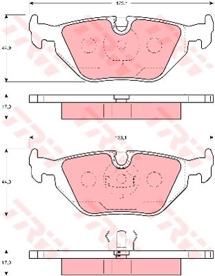 Kit de plaquettes de frein, frein à disque