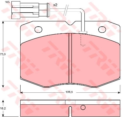 Kit de plaquettes de frein, frein à disque