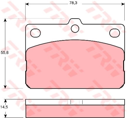 Kit de plaquettes de frein, frein à disque