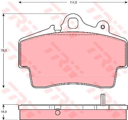 Kit de plaquettes de frein, frein à disque