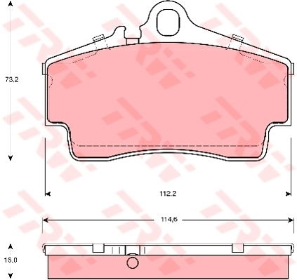 Kit de plaquettes de frein, frein à disque