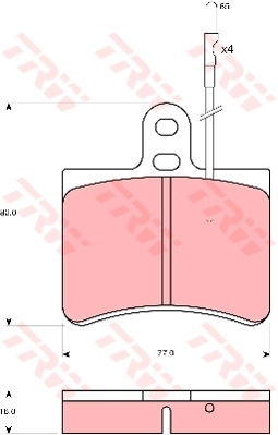 Kit de plaquettes de frein, frein à disque