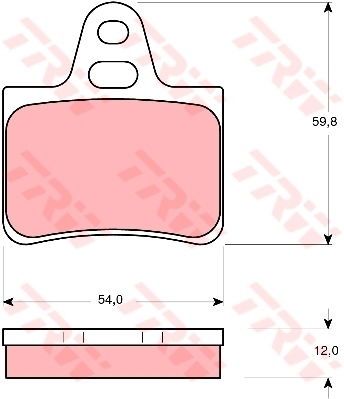 Kit de plaquettes de frein, frein à disque