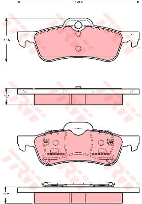 Kit de plaquettes de frein, frein à disque