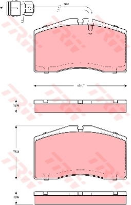 Kit de plaquettes de frein, frein à disque